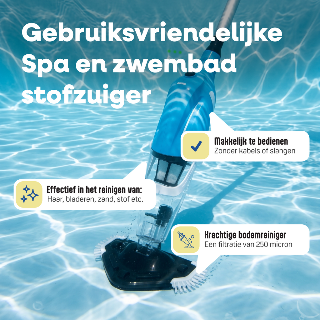 Trådløs Elektrisk Spa- og bassengstøvsuger