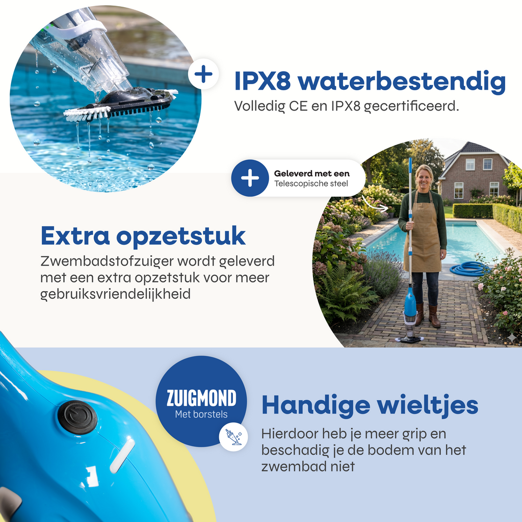 Trådløs Elektrisk Spa- og bassengstøvsuger