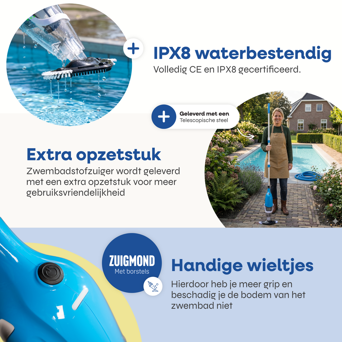 Trådløs Elektrisk Spa- og bassengstøvsuger