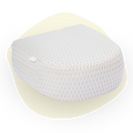 Spa sittepute beige - Halvrund